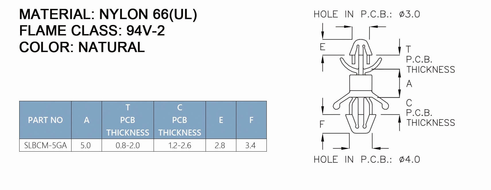 PCB Standoff SLBCM-5GA